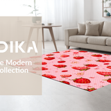 Lively Whimsical Botanical Print(Pink)