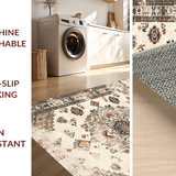 Elegant Earth Tone Distressed Motif(Beige)