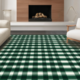 Chic White Plaid Decorative Layering(Green)
