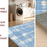 Ultra Soft Area Rug, Non Slip, Stain Resistant, Washable Area Rugs for Living Room, Bedroom, Adorable Sky Blue Bow Knot Rug With Preppy Vibe For Fashionable Home Decor(Blue)