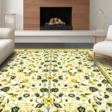 Ultra Soft Area Rug, Non Slip, Stain Resistant, Washable Area Rugs for Living Room, Bedroom, Mid-Century Earthy Toned Style(White)