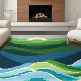 Contemporary Colorful Symmetrical Elements(Green)