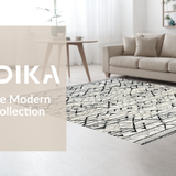 Minimalist High Pile Geometric Elegance(Gray)