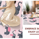 Chic Gray and White Cartoon Style(Pink)