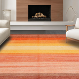 Ultra Soft Area Rug, Non Slip, Stain Resistant, Washable Area Rugs for Living Room, Bedroom, Elegant Minimalist Geometric Concept(Brown)