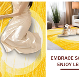Chic Abstract Wavy Lines Aesthetic(Yellow)