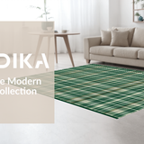 Sophisticated Beige Plaid Visual Appeal(Green)