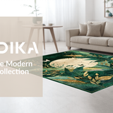 Chic Abstract Plant Silhouettes(Green)