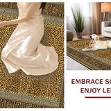 Ultra Soft Area Rug, Non Slip, Stain Resistant, Washable Area Rugs for Living Room, Bedroom, Trendy Urban Safari Inspired Look(Orange)