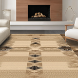 Ultra Soft Area Rug, Non Slip, Stain Resistant, Washable Area Rugs for Living Room, Bedroom, Whimsical Earthy Animal Motif(Beige)