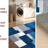 Striking Modernist Patchwork Composition(Blue)