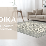 Chic Rustic Tiled Patterned(Beige)