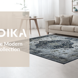 Artistic Retro Symmetrical Elements(Blue)