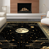 Luxe Abstract Crescent Design(Black)