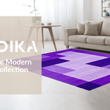 Ultra Soft Area Rug, Non Slip, Stain Resistant, Washable Area Rugs for Living Room, Bedroom, Contemporary Soft Shag Aesthetic(Purple)