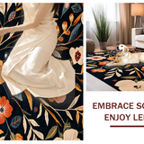 Luxurious Floral Accents in Dark(Black)