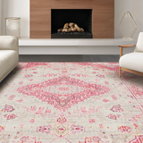 Contemporary Subtle Floral Silhouette(Red)