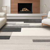 Ultra Soft Area Rug, Non Slip, Stain Resistant, Washable Area Rugs for Living Room, Bedroom, Rustic Randomized Colorful Patterns(Gray)
