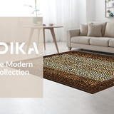 Ultra Soft Area Rug, Non Slip, Stain Resistant, Washable Area Rugs for Living Room, Bedroom, Rustic Earthy Tones Aesthetic(Brown)