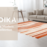 Ultra Soft Area Rug, Non Slip, Stain Resistant, Washable Area Rugs for Living Room, Bedroom, Distressed Soft Shag Pattern(Brown)