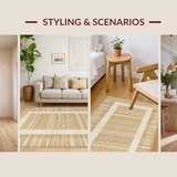 Chic Coastal Jute Motif(Beige)