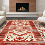 Cozy Modern Medallion Design(Red)