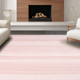Ultra Soft Area Rug, Non Slip, Stain Resistant, Washable Area Rugs for Living Room, Bedroom, Contemporary Warm Blush Vibe(Pink)