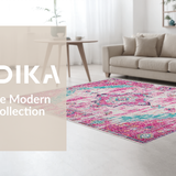 Contemporary Abstract Tiled Design(Pink)