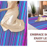 Artistic Striped Amorphous Design(Blue)