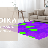 Ultra Soft Area Rug, Non Slip, Stain Resistant, Washable Area Rugs for Living Room, Bedroom, Colorful Number Puzzle Aesthetic(Purple)