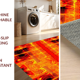 Dynamic Geometric Lava Illusion(Red)