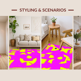 Funky Vibrant Abstract Expression(Pink)