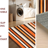 Ultra Soft Area Rug, Non Slip, Stain Resistant, Washable Area Rugs for Living Room, Bedroom, Vibrant Cozy Meditative Layer(Orange)