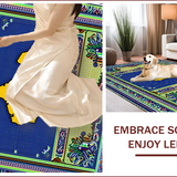 Ultra Soft Area Rug, Non Slip, Stain Resistant, Washable Area Rugs for Living Room, Bedroom, Texas State Multi-Color Entryway Accent Rug(Blue)