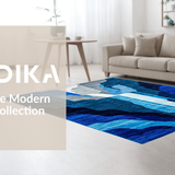 Chic Abstract Cascade Design(Blue)