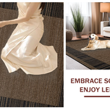 Ultra Soft Area Rug, Non Slip, Stain Resistant, Washable Area Rugs for Living Room, Bedroom, Elegant Shaggy Hide Design(Brown)
