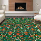 Sophisticated Abstract Leafy Motif(Green)