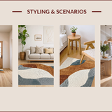 Ultra Soft Area Rug, Non Slip, Stain Resistant, Washable Area Rugs for Living Room, Bedroom, Soft Non-Slip Bedroom Carpet with Warm Neutral Tones(Beige)