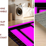 Ultra Soft Area Rug, Non Slip, Stain Resistant, Washable Area Rugs for Living Room, Bedroom, Bold Abstract Gaming Aesthetic(Pink)