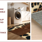 Ultra Soft Area Rug, Non Slip, Stain Resistant, Washable Area Rugs for Living Room, Bedroom, Faux Animal Skin Bedroom Carpet for Modern Interiors(Brown)