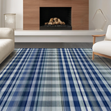 Elegant Neutral Herringbone Style(Blue)