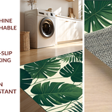 Vibrant Green Botanical Motif(Green)