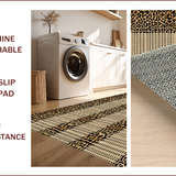 Ultra Soft Area Rug, Non Slip, Stain Resistant, Washable Area Rugs for Living Room, Bedroom, Sleek Contemporary Animal Motif(Beige)