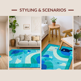 Fun Teal Whale Graphic Style(Blue)