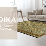 Ultra Soft Area Rug, Non Slip, Stain Resistant, Washable Area Rugs for Living Room, Bedroom, Stylish Monochrome Leopard Embrace(Beige)