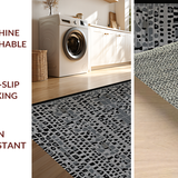 Sophisticated Grey and Black Motif(Blue)