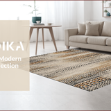 Ultra Soft Area Rug, Non Slip, Stain Resistant, Washable Area Rugs for Living Room, Bedroom, Sleek Monochrome Animal Design(Beige)