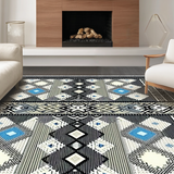Elegant Tribal Tasseled Geometric Design(Gray)