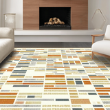 Ultra Soft Area Rug, Non Slip, Stain Resistant, Washable Area Rugs for Living Room, Bedroom, Sophisticated Beige and White Contrast(Brown)