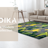 Jurassic Jungle Leaf Composition(Gray)